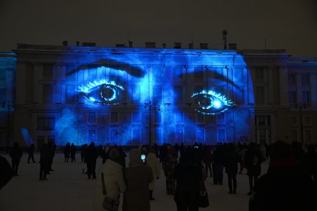 световое шоу, Дворцовая площадь
