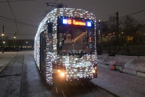 новогодний трамвай