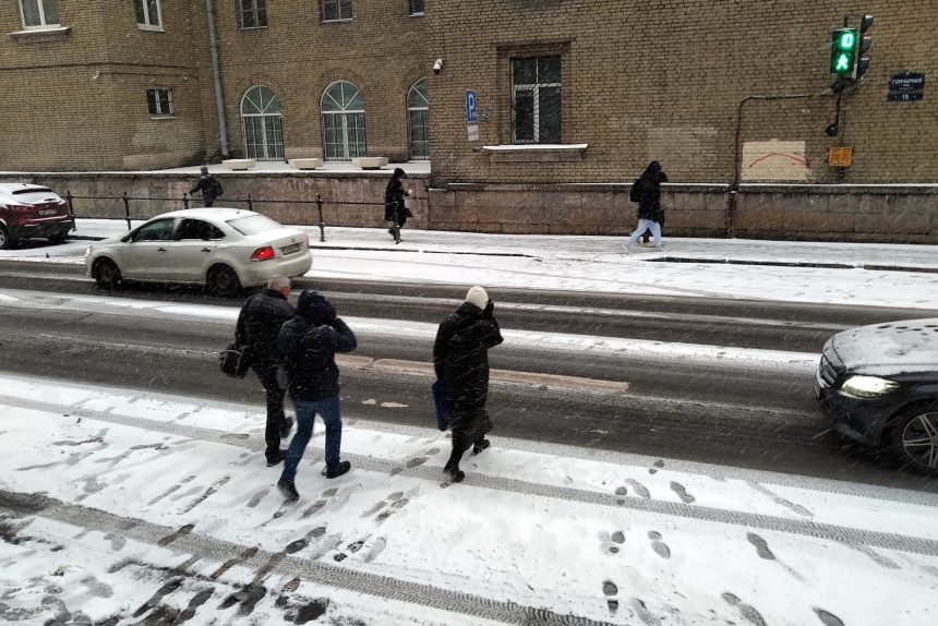 снегопад, зима, снег, погода, Гончарная улица