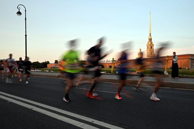 марафон Белые ночи, лёгкая атлетика, бег, спорт
