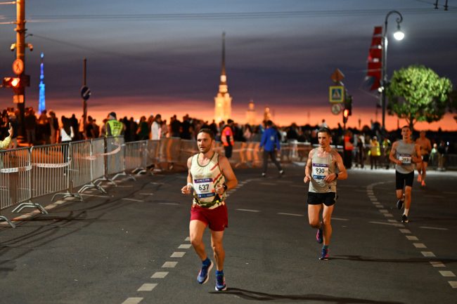 марафон Белые ночи, лёгкая атлетика, бег, спорт