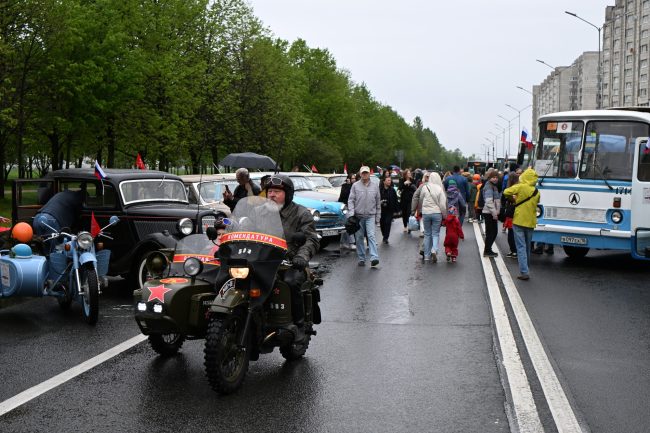 ретропарад, ретротранспорт, мотоциклы