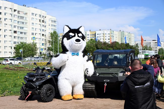 День Полярника, Муринский парк, муниципалитет Северный, хаски