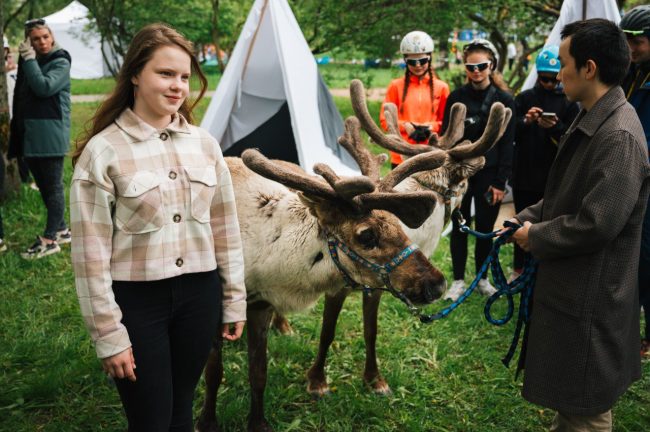 День Полярника, Муринский парк, муниципалитет Северный, олени