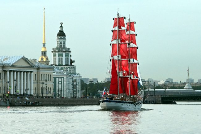 Алые паруса, репетиция, бриг Россия