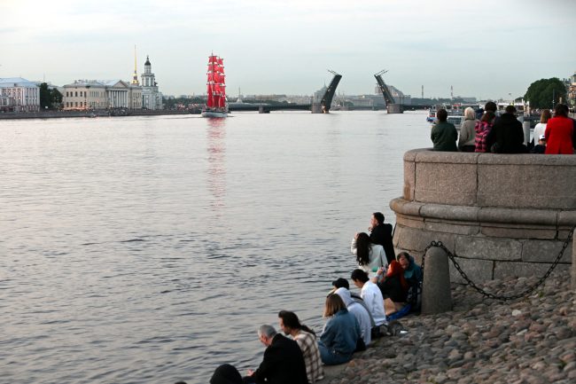 Алые паруса, репетиция, бриг Россия