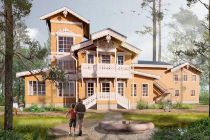 дача Лесснера, проект