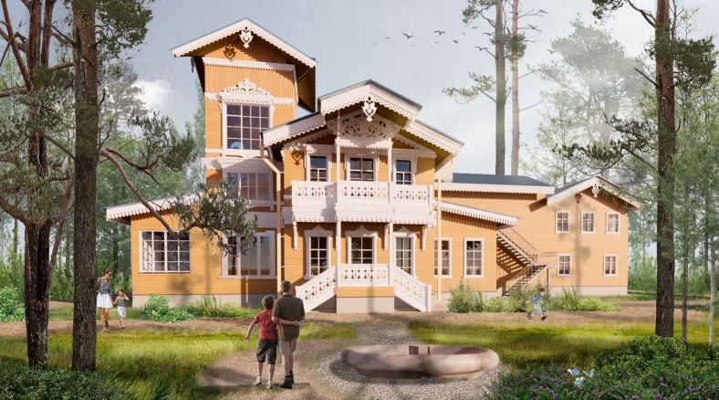 дача Лесснера, проект