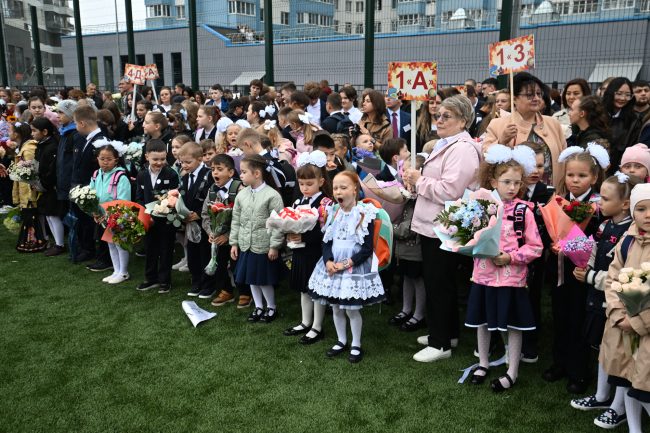 день знаний, открытие второго корпуса школы 161, первоклассники, школьники, дети