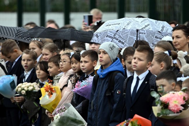 день знаний, открытие второго корпуса школы 161, первоклассники, школьники, дети