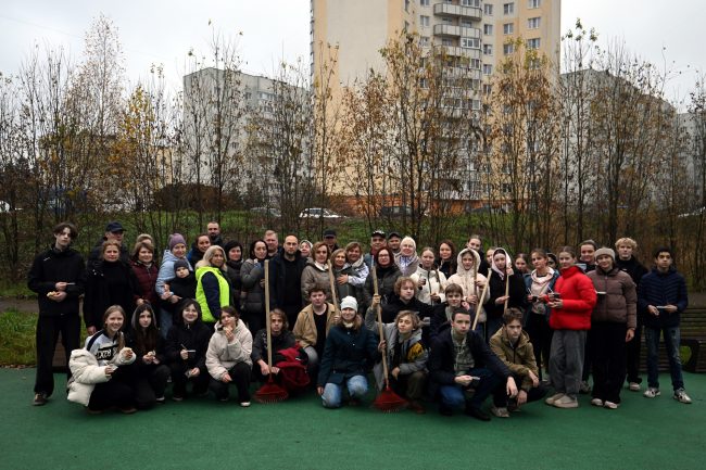 осенний день благоустройства, субботник, муниципалитет Парголово