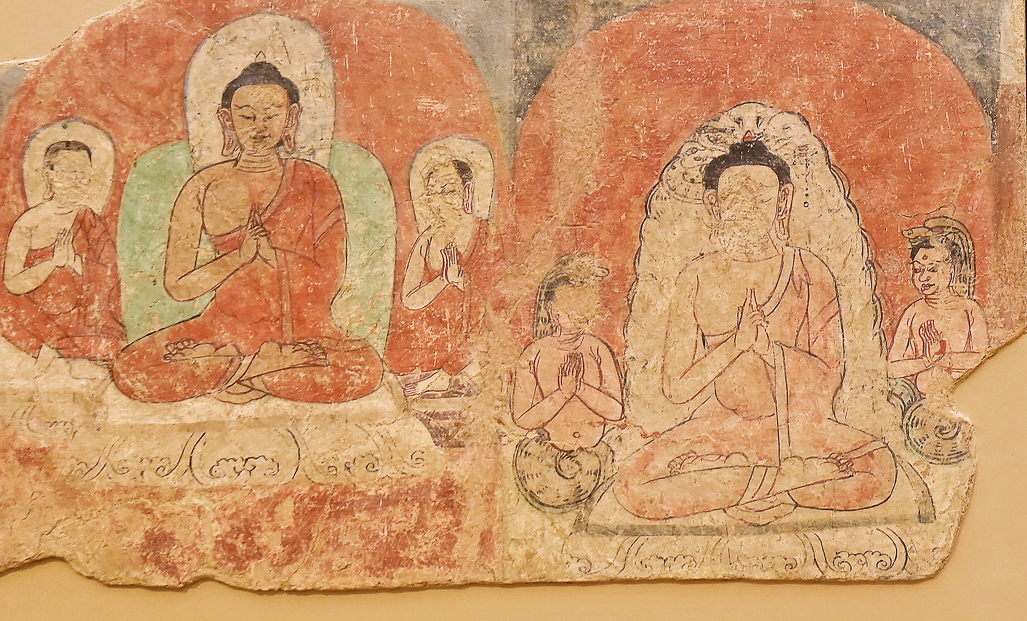 «Жизнеописание Будды Шакьямуни», роспись, Турфан, буддизм, Эрмитаж