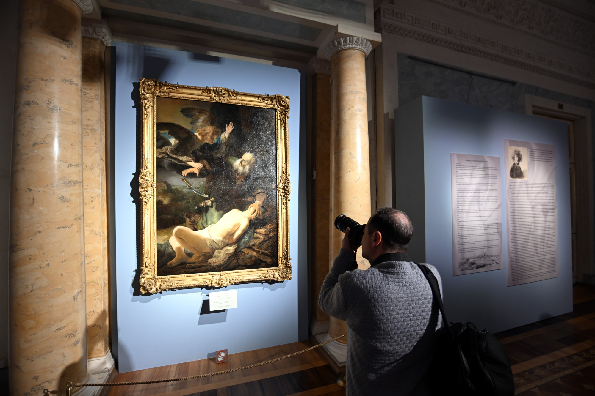 Эрмитаж, Рембрандт Харменс ван Рейн, картина Жертвоприношение Авраама, живопись