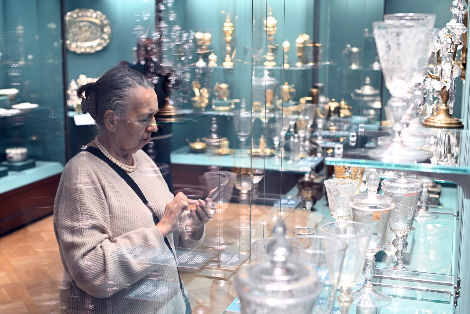 Эрмитаж, галерея Петра Великого, стекло