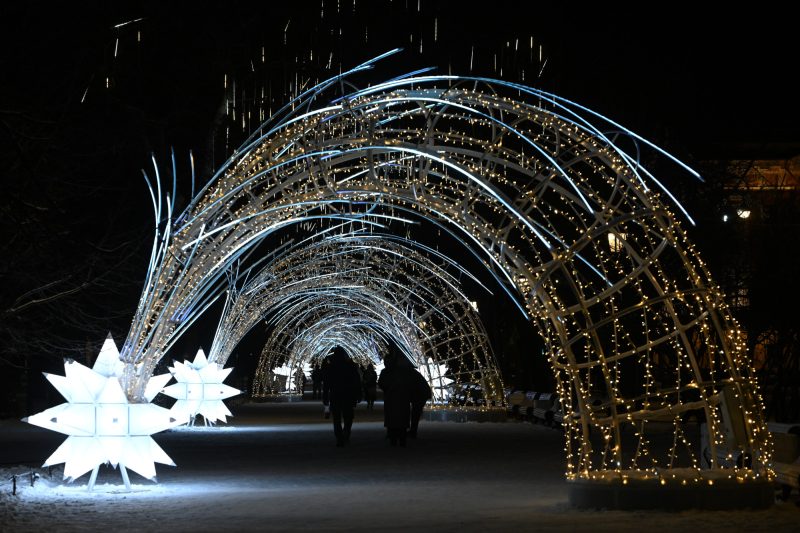 новогодние украшения, Александровский сад