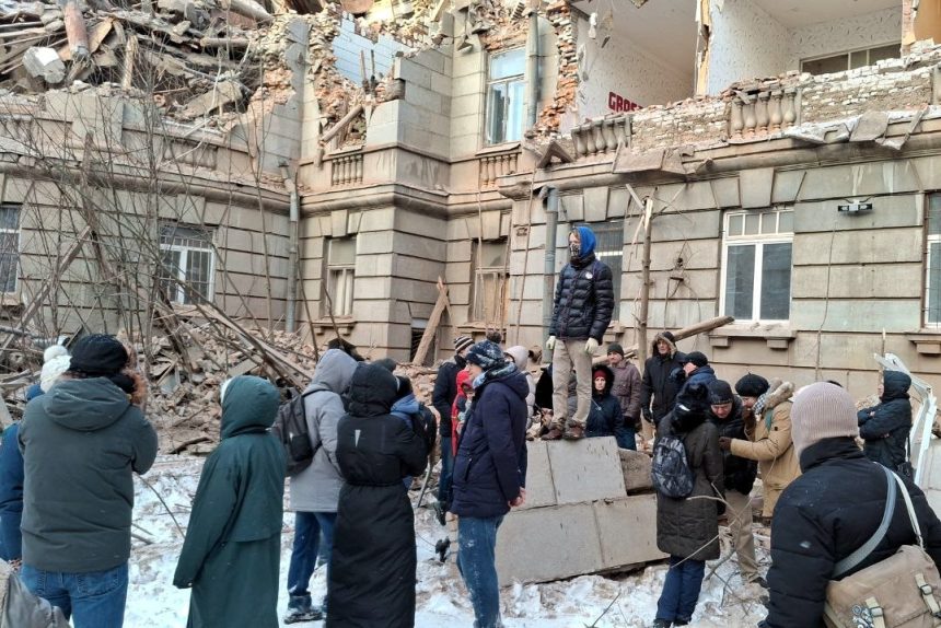 снос здания ВНИИБ