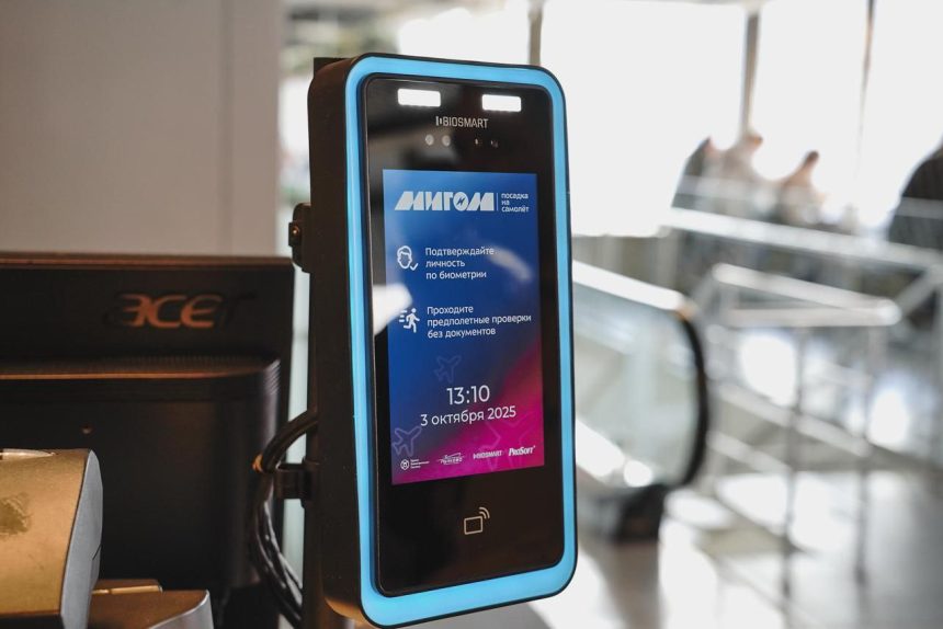 биометрический сервис Мигом, биометрия, аэропорт Пулково
