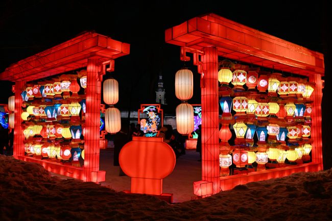 световые инсталляции, восточный Новый год, новый год по лунному календарю, китайские фонари