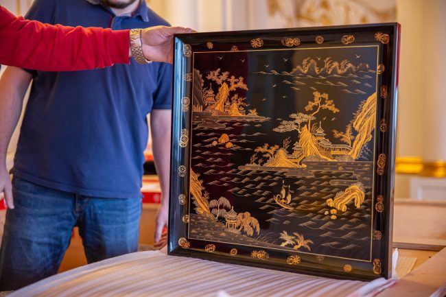 китайские лаковые панно для Зубовского флигеля