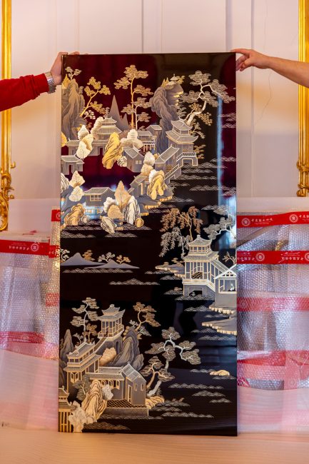 китайские лаковые панно для Зубовского флигеля