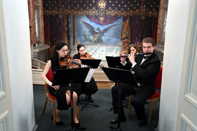 камерная музыка, квартет, Эрмитажный театр, выставка к 275-летию Пьетро Гонзаги