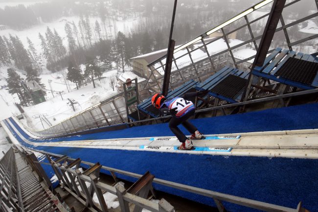 лыжный спорт, прыжки на лыжах с трамплина, токсовские трамплины
