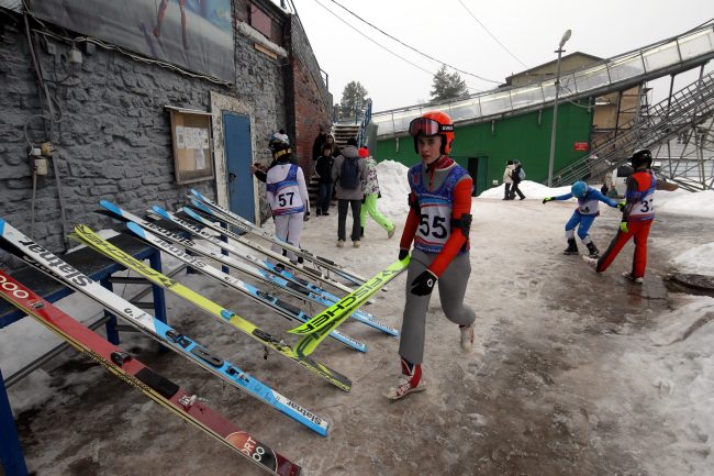 лыжный спорт, прыжки на лыжах с трамплина, токсовские трамплины