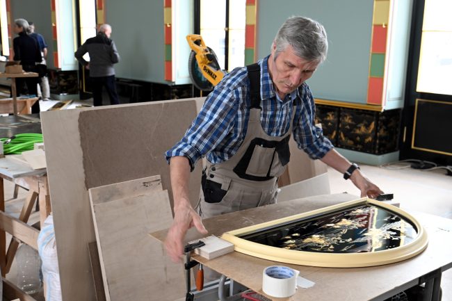 Царское Село, Зубовский флигель, Китайский зал, реставрация