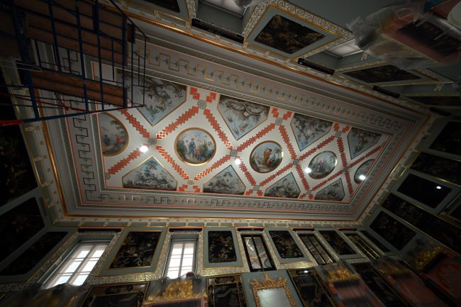 Царское Село, Зубовский флигель, Китайский зал, реставрация