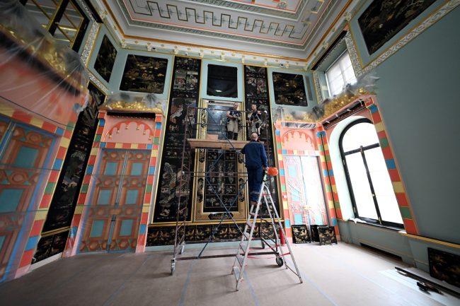 Царское Село, Зубовский флигель, Китайский зал, реставрация