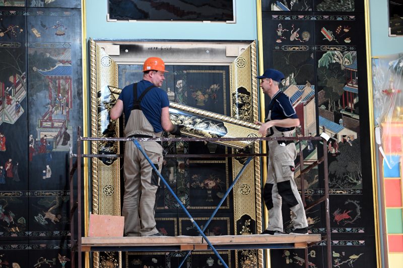 Царское Село, Зубовский флигель, Китайский зал, реставрация