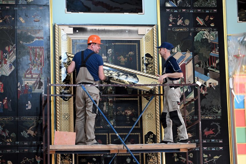 «Он, конечно, заживёт». Китайский зал Екатерининского дворца откроют для посетителей в июне