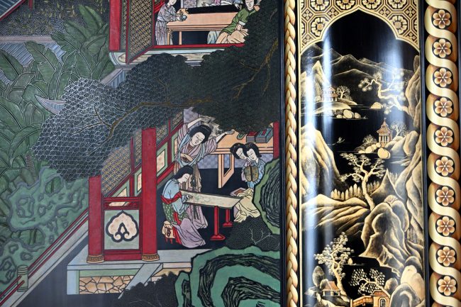 Царское Село, Зубовский флигель, Китайский зал, реставрация