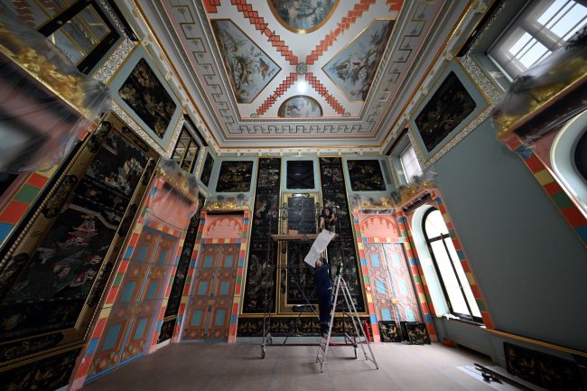 Царское Село, Зубовский флигель, Китайский зал, реставрация