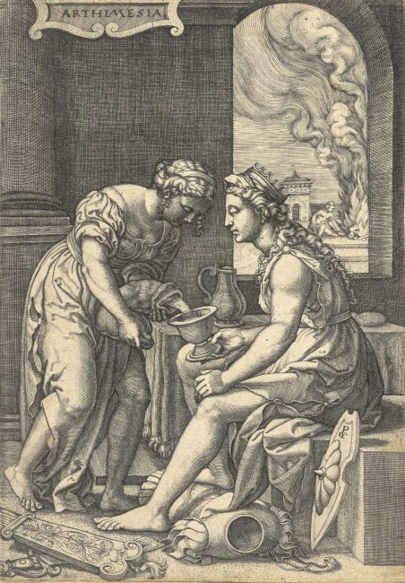 Г. Пенц. "Артемизия", гравюра