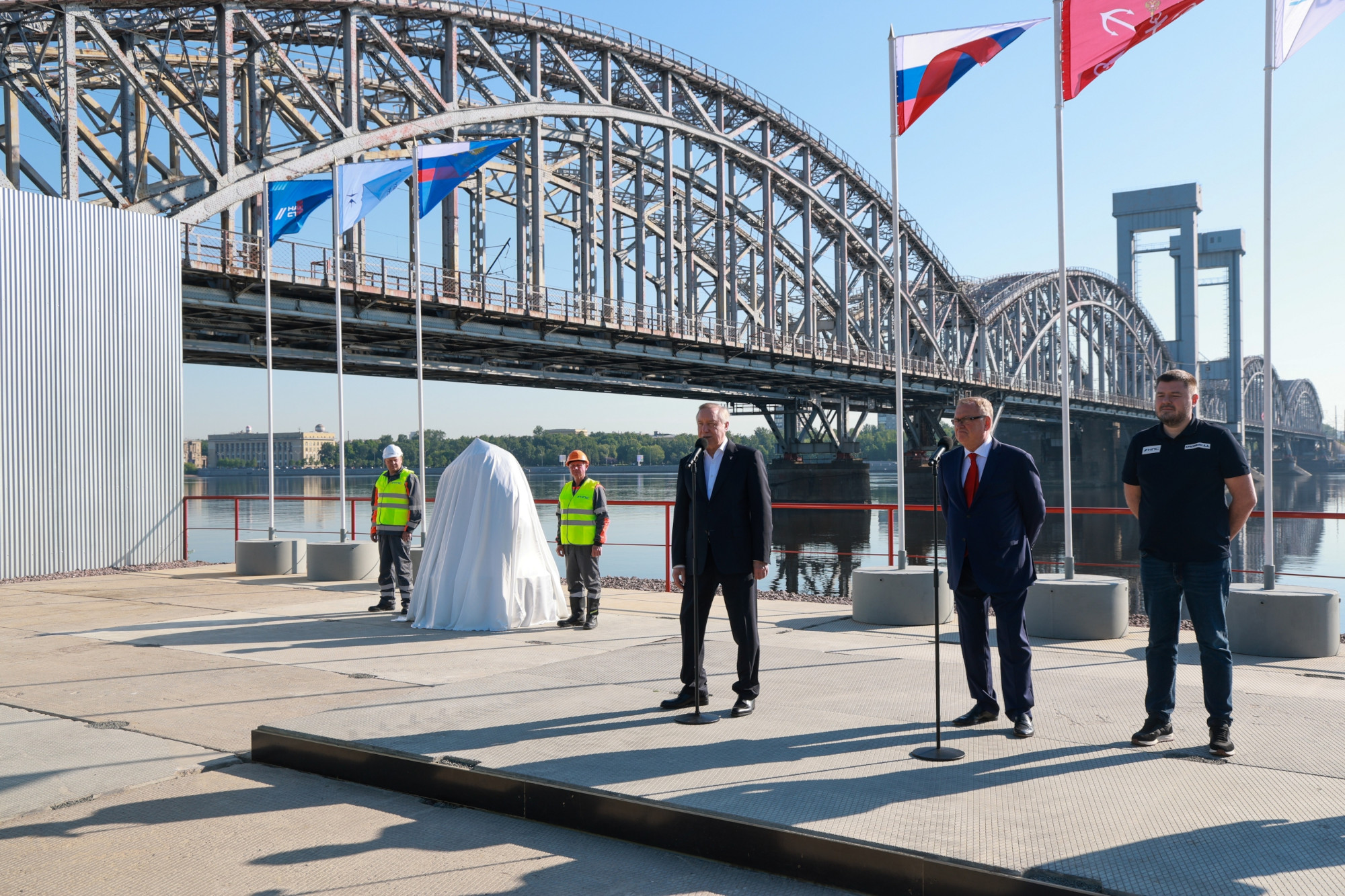 закладка моста через Неву, ШМСД, широтная магистраль