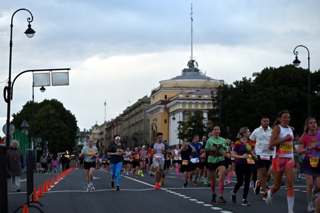 марафон Белые ночи, лёгкая атлетика, бег, спорт