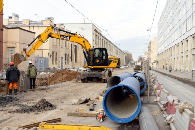 водопровод, реконструкция водовода, Васильевский остров