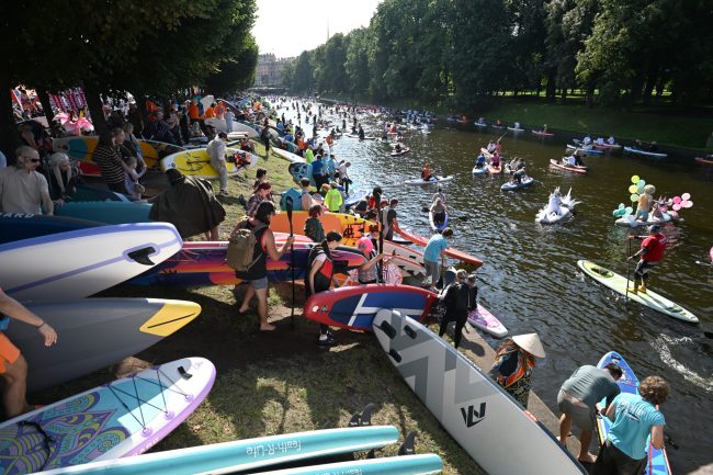 Фонтанка SUP, SUP-серфинг